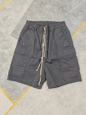 Dark Gray Rick Owens DRKSHDW Cargo Shorts, Size L